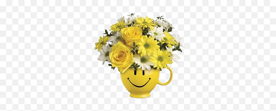 Teleflorau0027s Be Happy Bouquet1 - T43 1a Emoji,Bouquet Of Flowers Emoticon