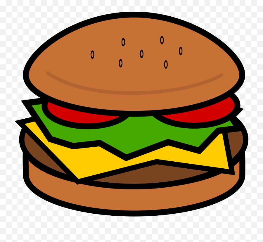 Hamburger Clipart Writing Hamburger - Hamburger Clipart Emoji,Hamburger Emoji