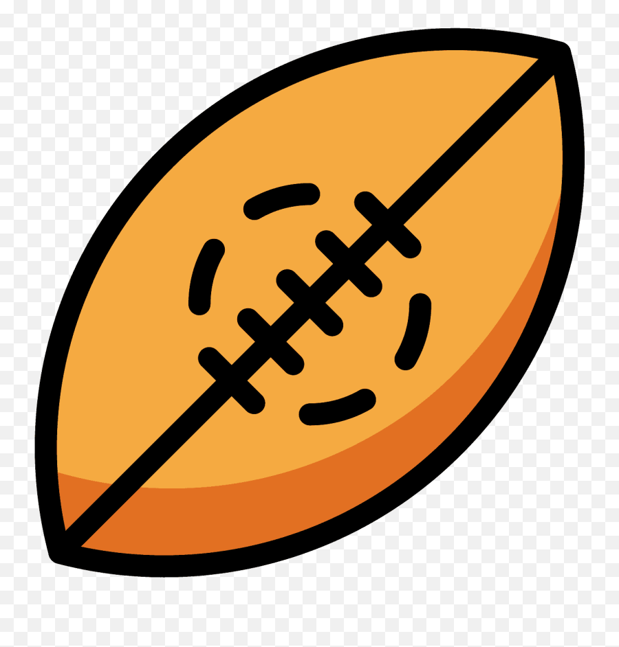 Rugby Clipart - Rugby Football Emoji,Rugby Bal Emoji
