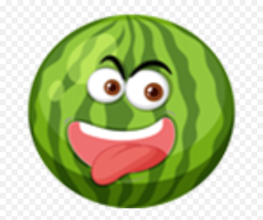 Watermelon Tongue Out Emoji - Watermelon Cartoon,Annoyed Emoji Wallpaper
