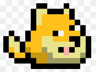 Pixel Art Gallery - 8 Bit Doge Pixel Art Emoji,Dbz Goku Emoticon