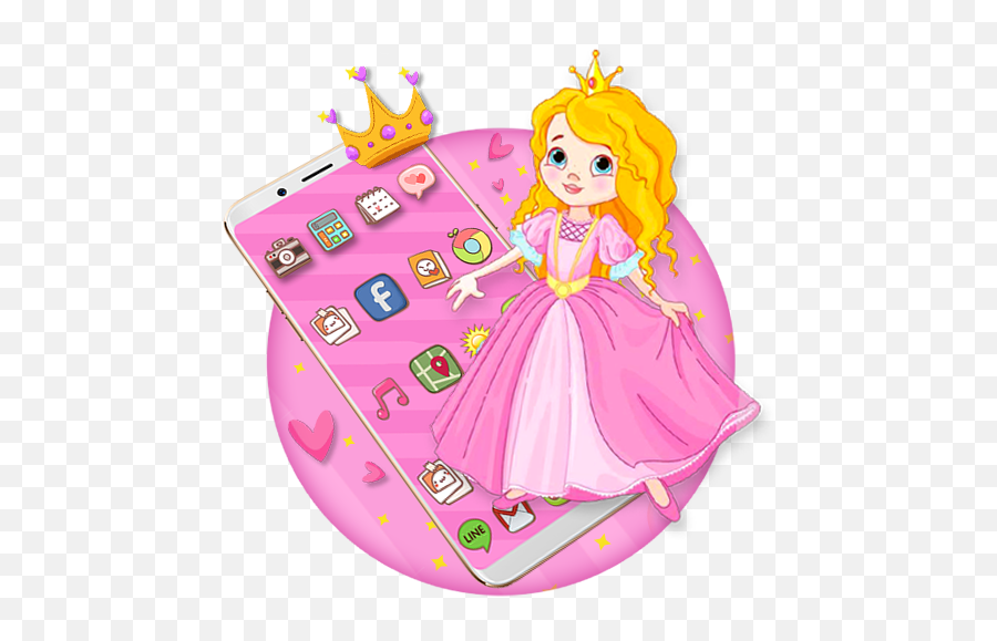 Cartoon Princess Themes Hd Wallpapers 3d Icons Apk Download - Fictional Character Emoji,Gmail Devil Emoticon