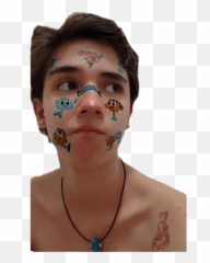 Oioi - Temporary Tattoo Emoji,Whatsapp Emoticons Necklace