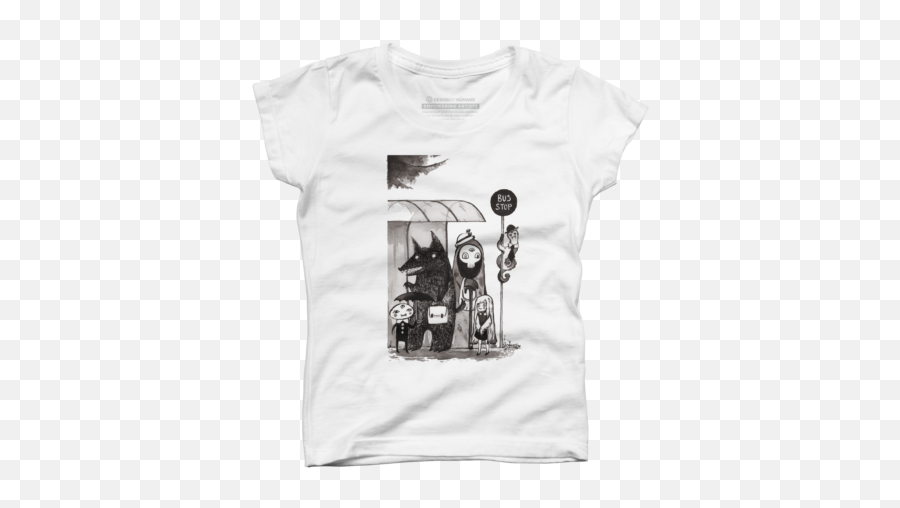 Monster Girlu0027s T - Shirts Design By Humans Emoji,Girl With A White Shirt Emoji