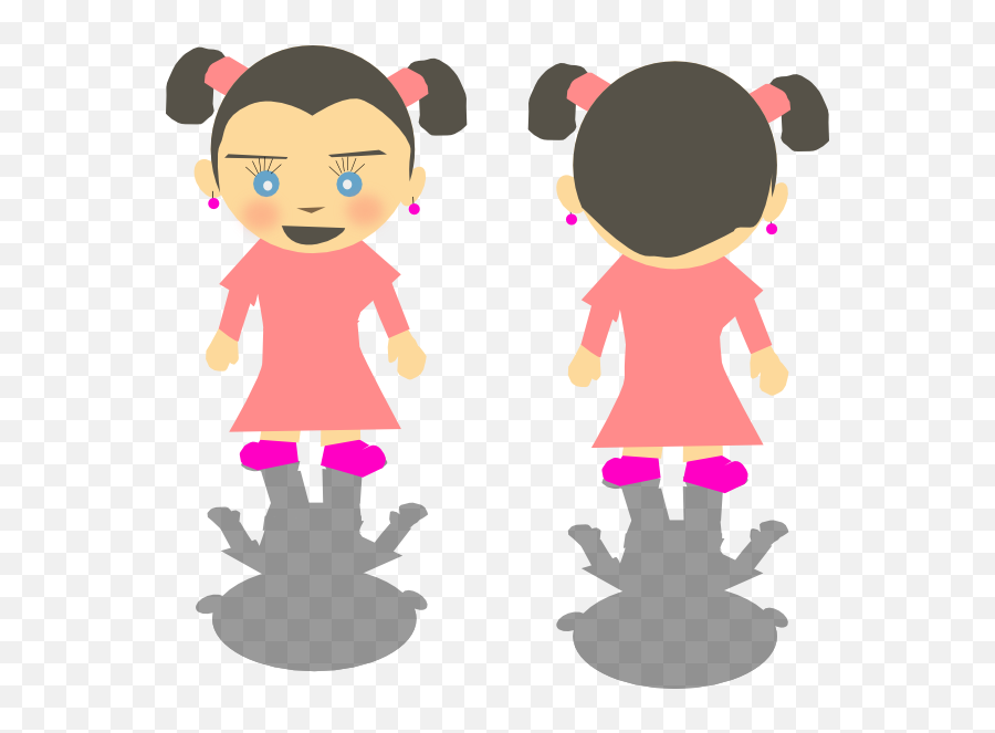 Black Cartoon Little Girls - Clip Art Library Emoji,Movie Cartoon With Little Girl With Different Emotions