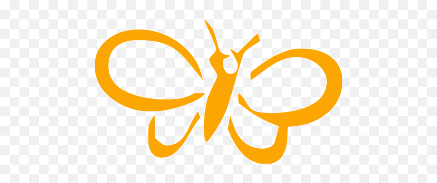 Orange Butterfly 3 Icon - Free Orange Butterfly Icons Emoji,Butterfly Emoticon Gif