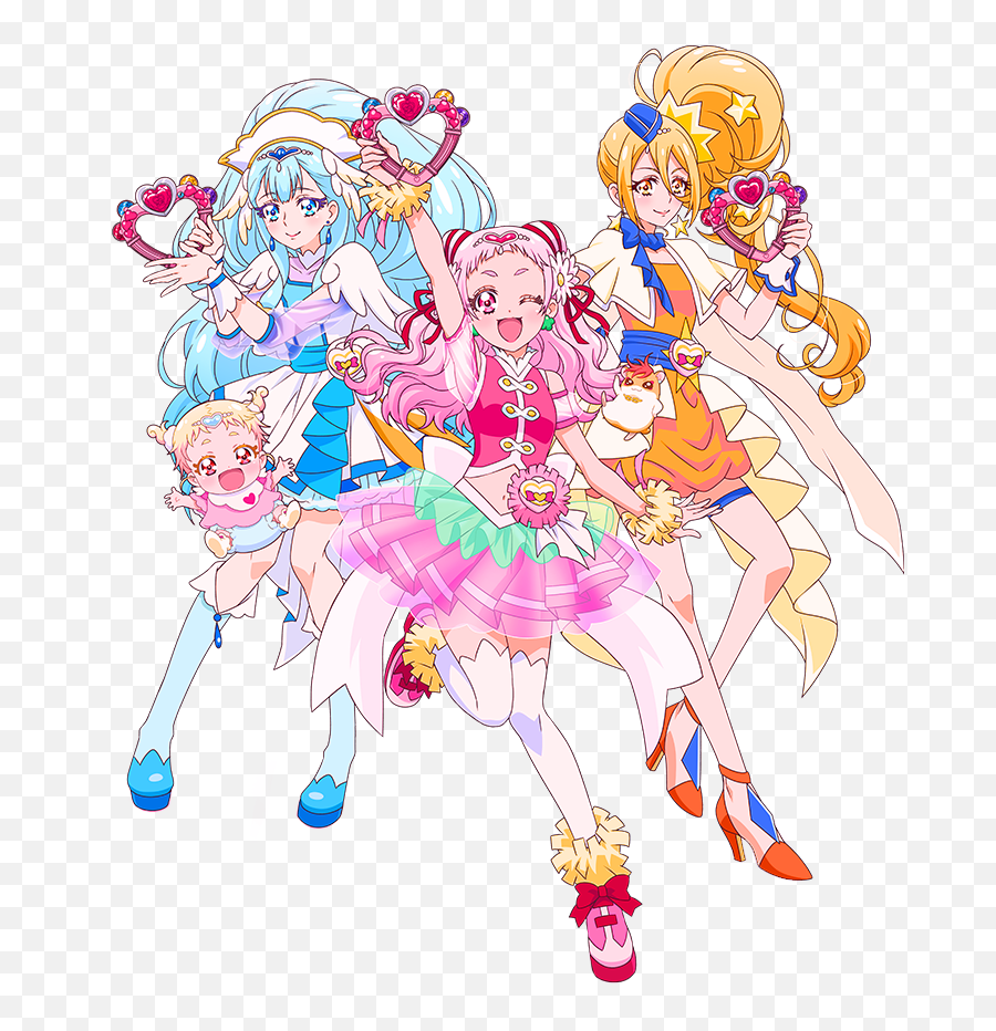 Glitter Force Wand Sailor Moon Happiness The Cure - Hug Cure Yell Cure Ange Cure Etoile Emoji,Sailor Moon Emojis