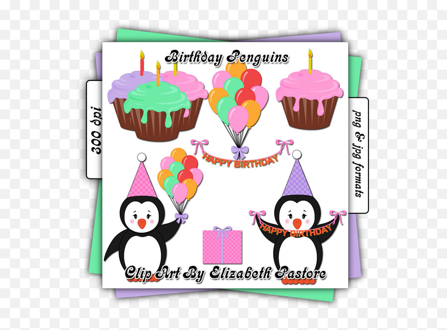 Birthday Penguin Clip Art For Clipart Panda - Free Clipart Emoji,Download Birthday Emoticons Images