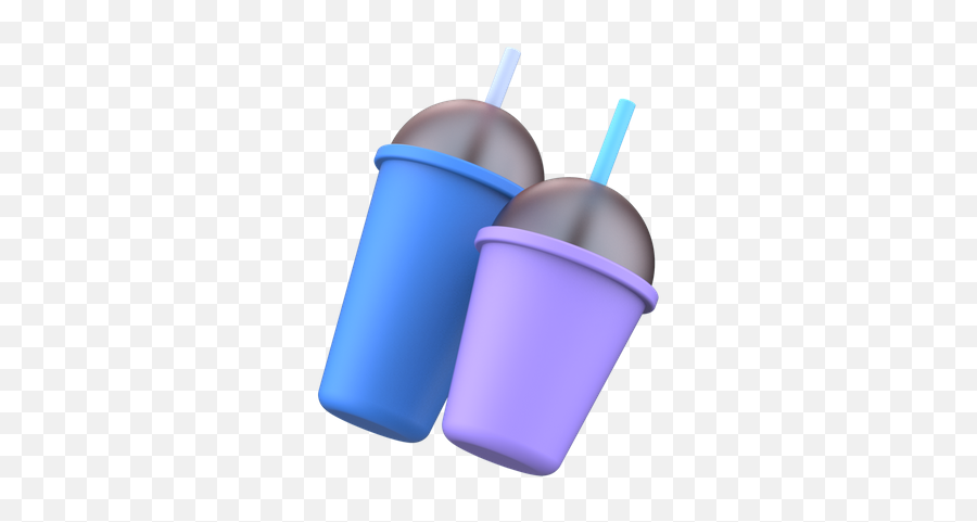 Premium Double Cup 3d Illustration Download In Png Obj Or Emoji,Slushie Emoji