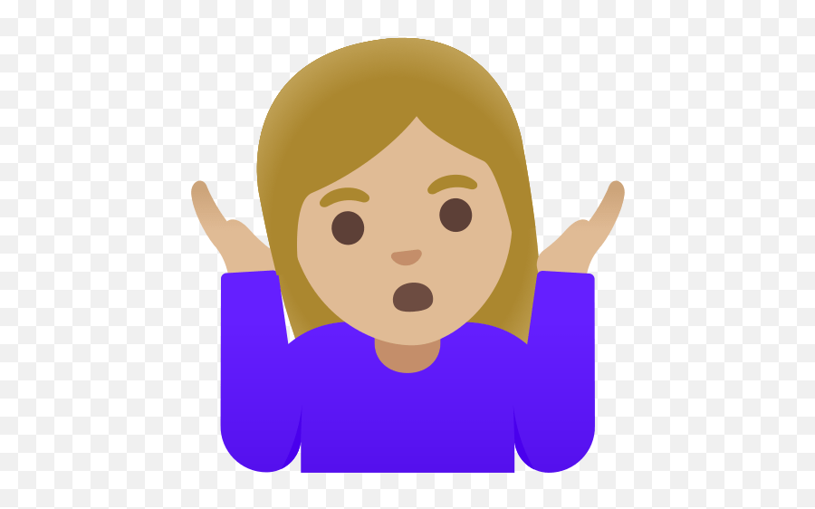 U200d Shrugged Woman In Medium Light Skin Tone Emoji,Emoticon Shruggie