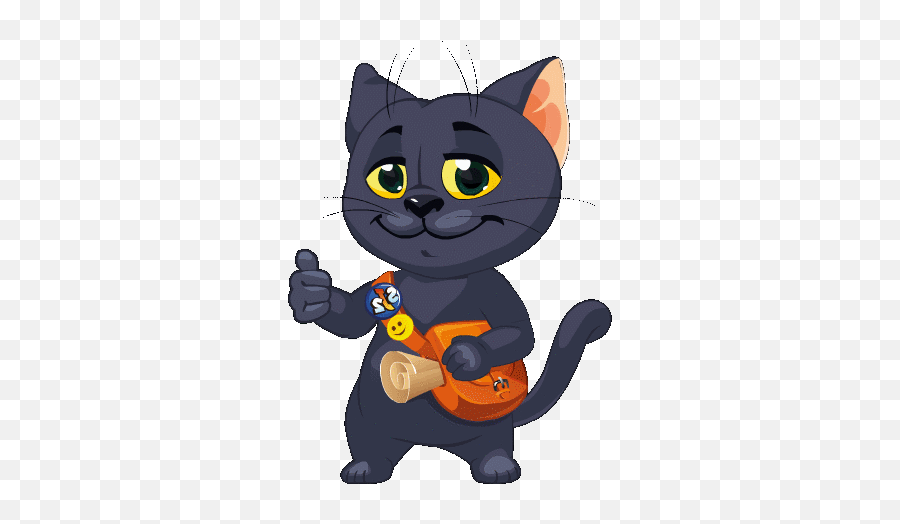 Thumbs Stickers For Android Ios - Cat Thumbs Up Animation Emoji,Twiddling Thumbs Emoji