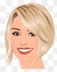 Blonde Portrait Clipart Free Download Transparent Png - Fine Hair Thin Hair Low Maintenance Short Hairstyles Emoji,Blonde Woman Emoji