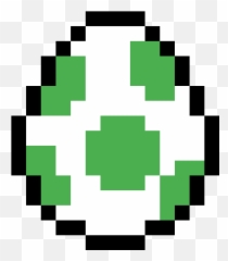 Pixilart - Yoshiu0027s Egg By Thomastrain Yoshi Egg Pixel Art Emoji,Egg Emoji