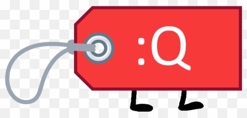 Price Tag - Bfb Object Show Community Price Tag Emoji,8o Emoticon