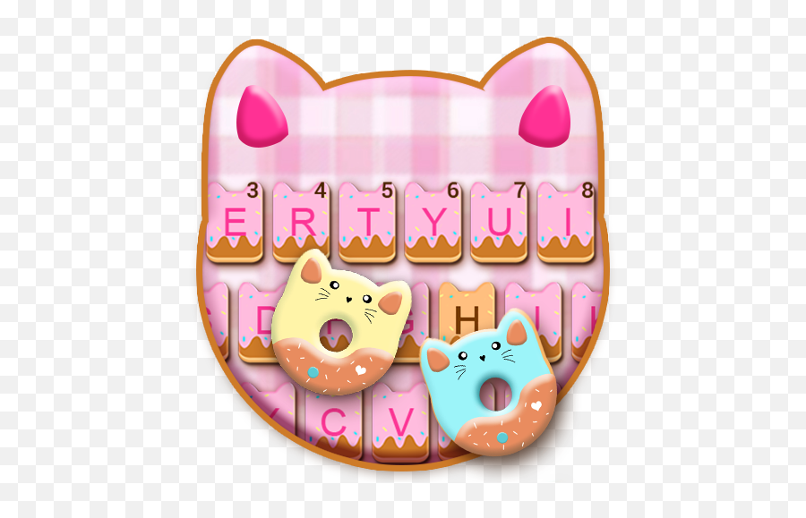 Kitty Cat Donuts Keyboard Theme - Apps En Google Play Happy Emoji,Teclado Emoji Para Lg