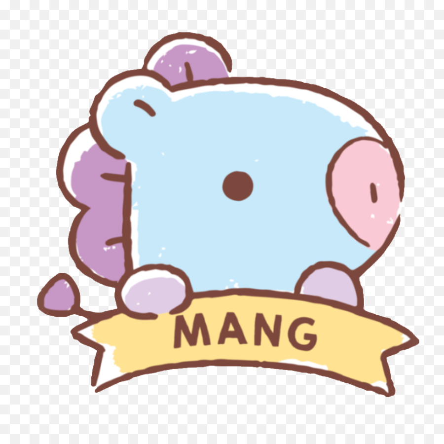 Bts Chibi Bts Fanart Bts Wallpaper - Bt21 Baby Mang Sticker Emoji,Level 66 Emoji Pop