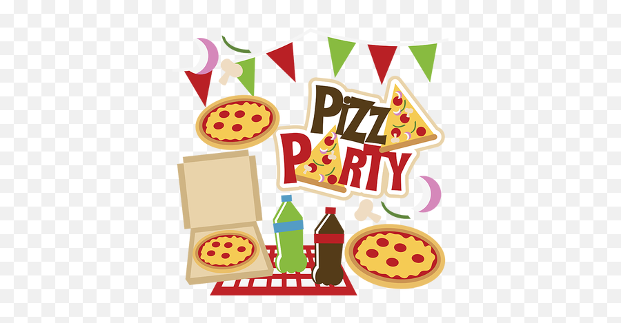 Download Pizza Party Clip Art - Pizza And Game Night Png Classroom Pizza Party Clipart Emoji,Party Emoji Clipart