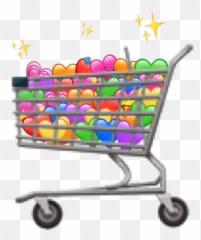 Heart Cart Wink Emoji Sticker By Rqrubybyjen - Empty,Wink Emoji Image