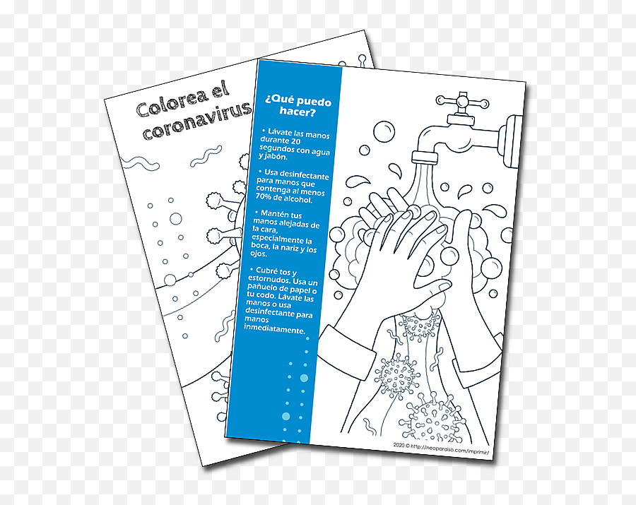 Dibujos Para Pintar Del Coronavirus - Afiche Sobre El Covid 19 Para Dibujar Emoji,Emojis Para Colorear