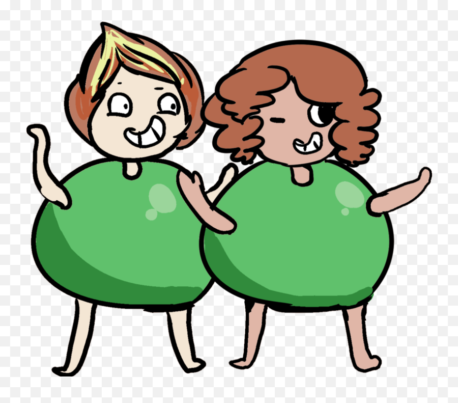 Free Clip Art - Fat Peas In A Pod Emoji,Peas In A Pod Emoji