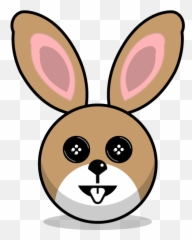 Hunny Bunnys Stickers - Cartoons Rabbit Head Emoji,Rabbit Emoji
