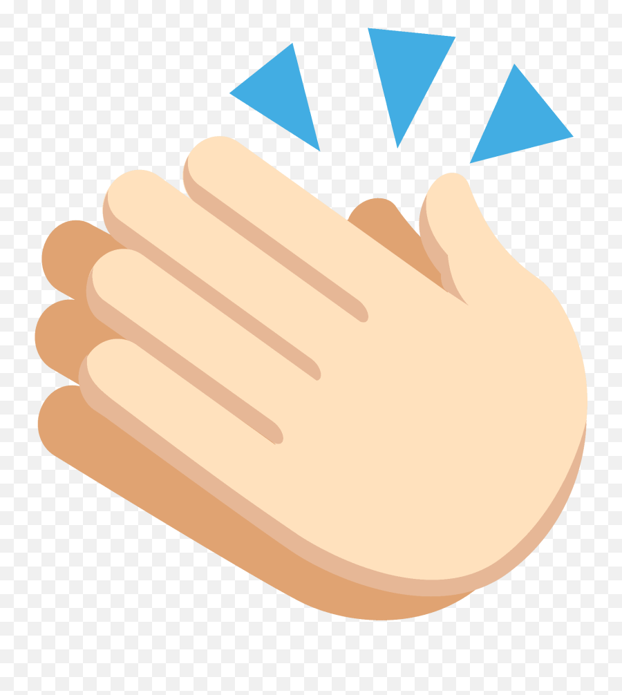 Clapping Hands Emoji Clipart - Horizontal,Hand Clap Emoji