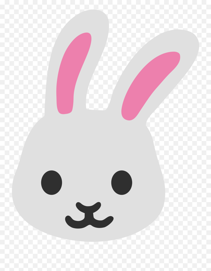 Rabbit Face Emoji Clipart - Coelho Emoji,Rabit Emoji