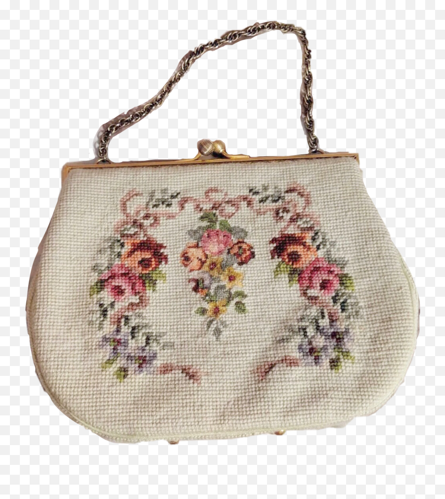 Vintage Purse Sticker - Top Handle Handbag Emoji,Emoji Needlepoint