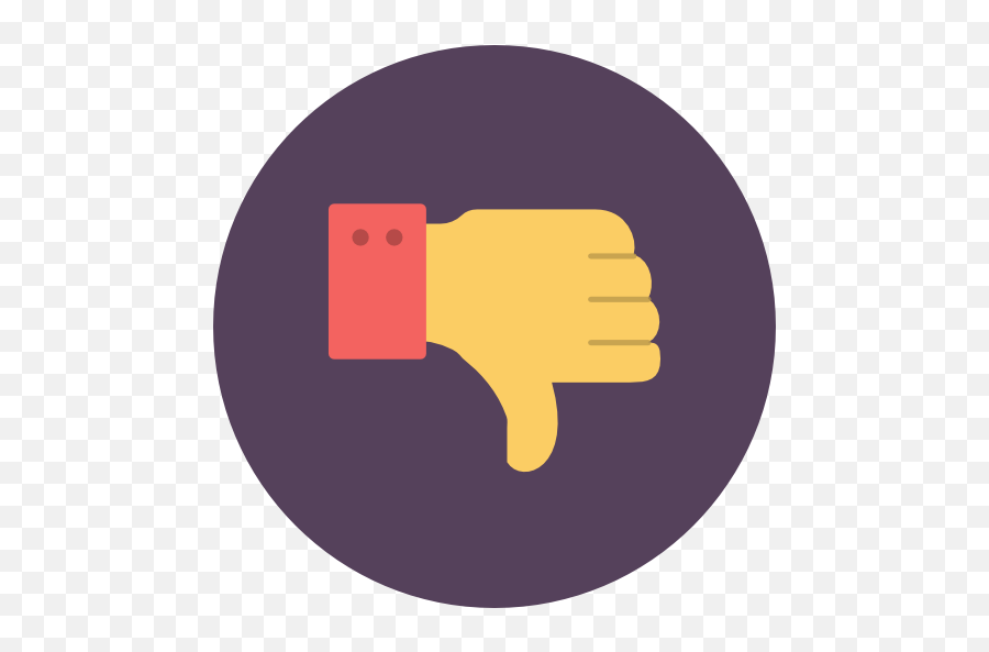 Thumb Down Dont Like Free Icon Of Flat Retro - Fist Emoji,Thumb Down Emoticon