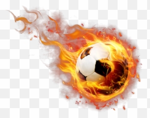 Download Football Flying Creative Catch - Fire Football Png Hd Emoji,Fumbled Football Emoticons