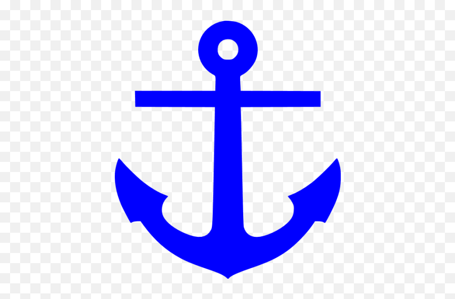 Blue Anchor Icon - Clip Art Blue Anchor Emoji,Anchor Text Emoticon