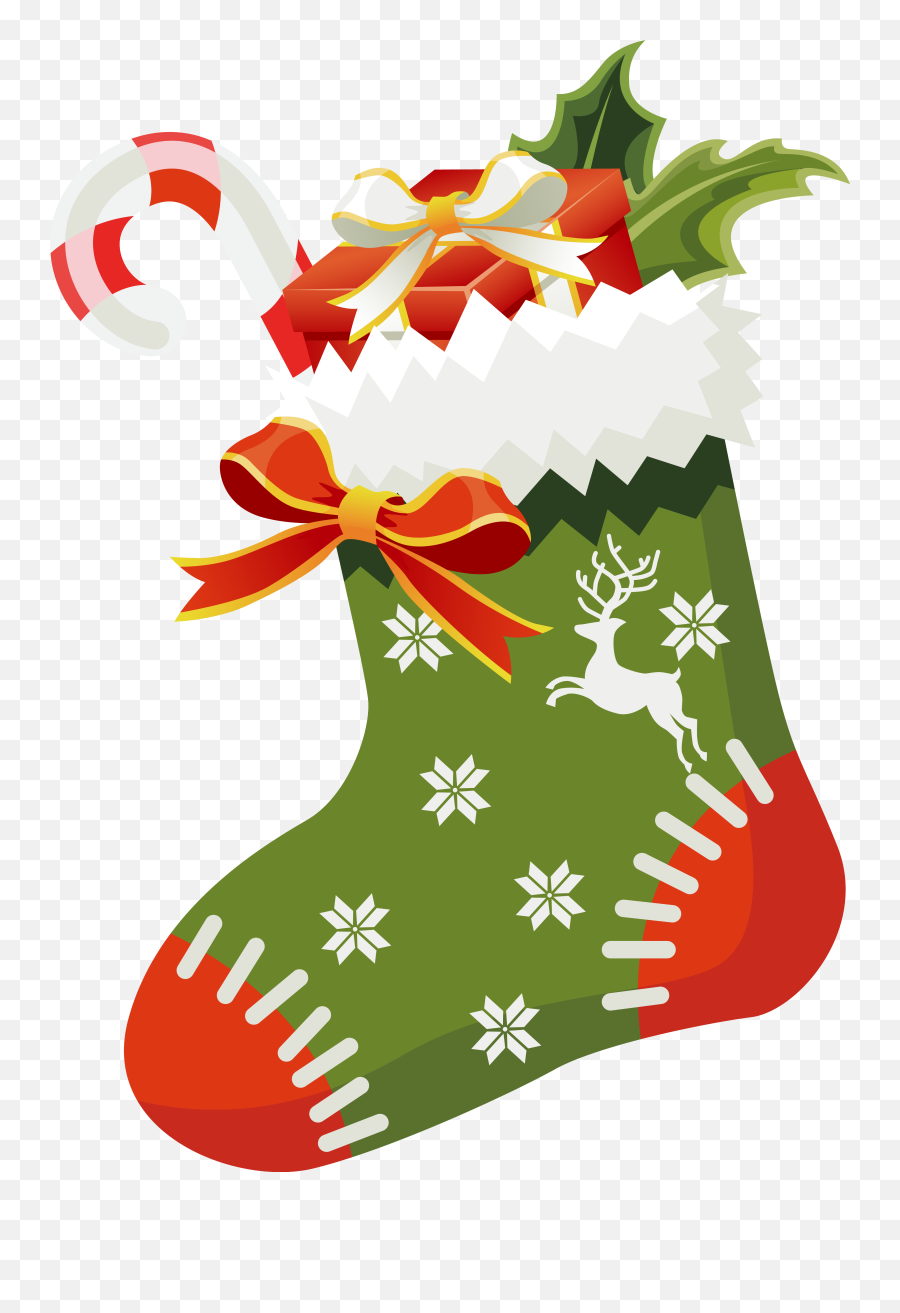 Free Christmas Stocking Transparent - Christmas Stocking Clipart Png Emoji,Christmas Socks Emojis