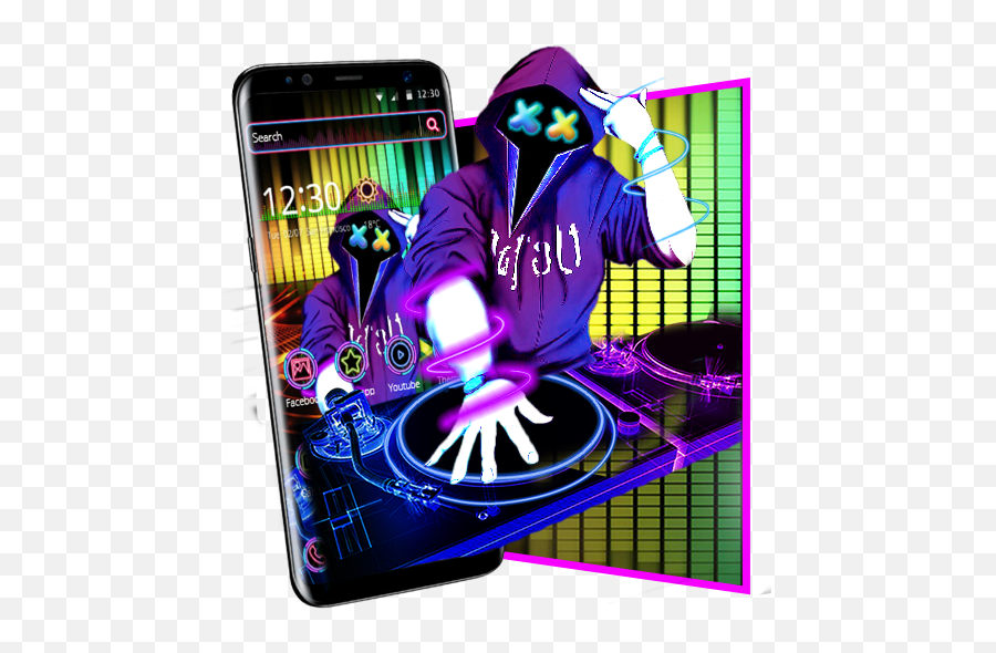 Neon Dj Music Colorful Theme U2013 Apps On Google Play - Smartphone Emoji,How To Add Emojis To Lg G3