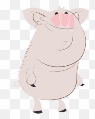 Caricatura De Personaje De Cerdo Sonriente - Descargar Png Ugly Emoji,Emoticon De Pala