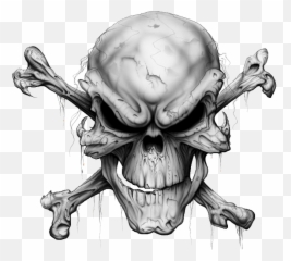 Skull And Crossbones Tattoo Human Skull - Transparent Background Png Skull Emoji,Skull And Crossbones Emoji