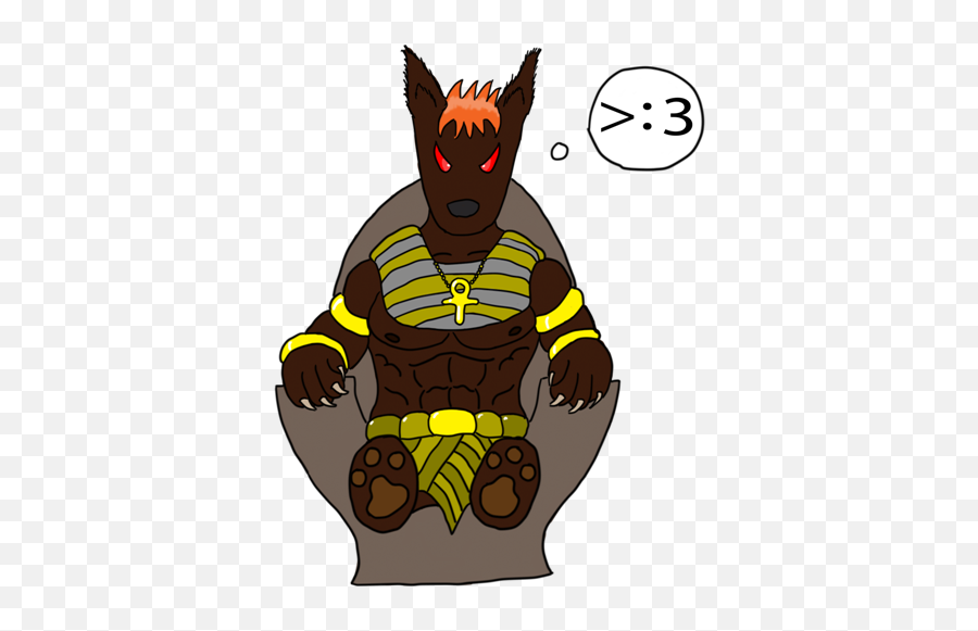 Chibi Evil Anubis By Shinobiokami - Fur Affinity Dot Net Fictional Character Emoji,How To Create A Devil Emoticon