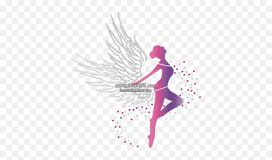 Dance Like An Angel Printable Glitter Transfer - Cstown For Women Emoji,5 Of Emotion Angel Card