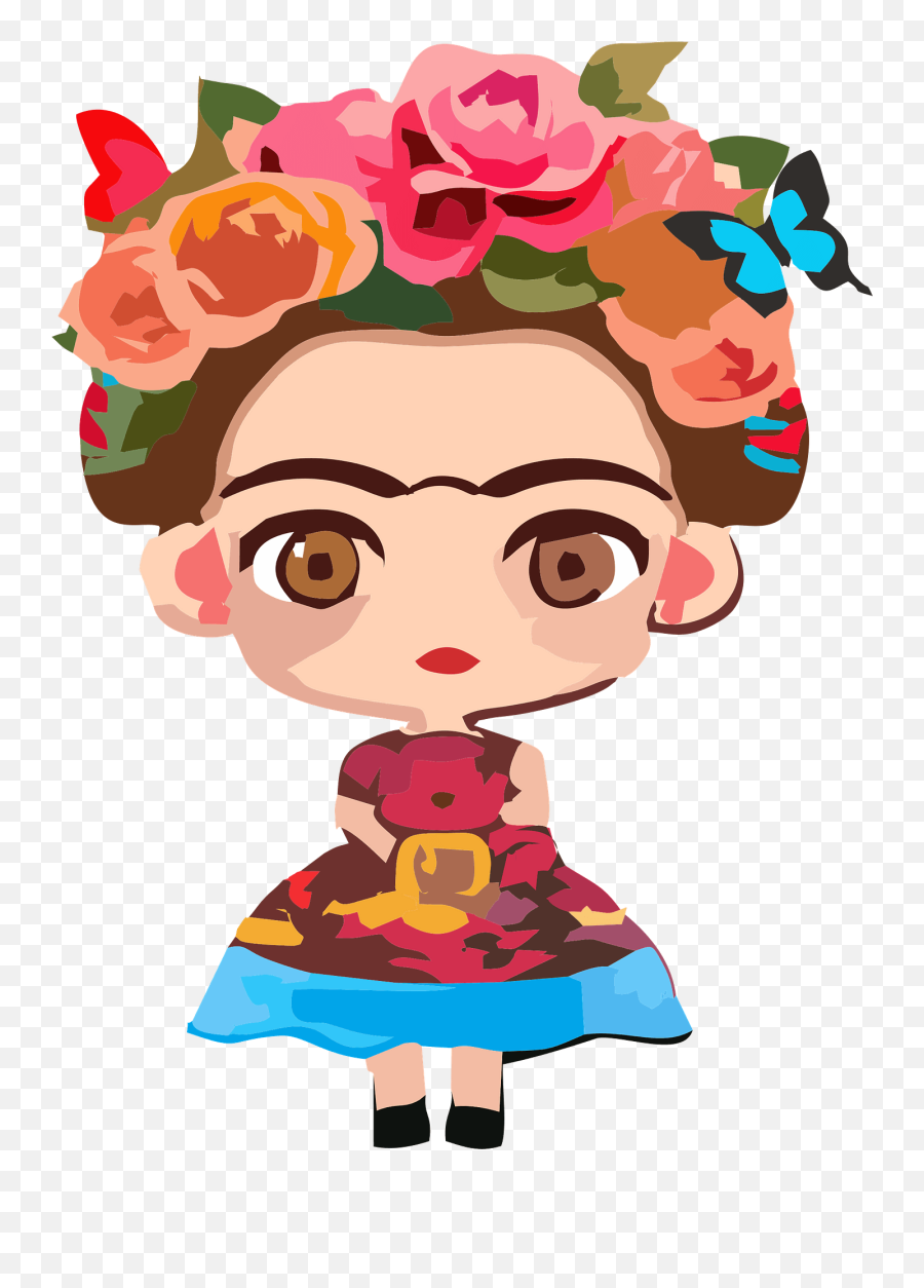 Frida Kahlo Clipart - Frida Kahlo Clip Art Emoji,Frida Khalo Emoji