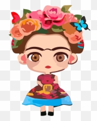 Frida Kahlo Clipart - Frida Kahlo Clip Art Emoji,Frida Khalo Emoji