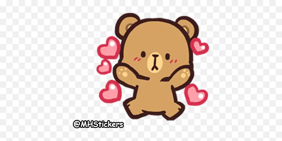 Emotions Stickers For Whatsapp Page 61 - Stickers Cloud Transparent Milk Mocha Bear Png Emoji,Cute Bear Emotions