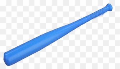 Plastic Baseball Bat - Blue Baseball Bat Transparent Emoji,Facebook Emoticons Baseball Bat