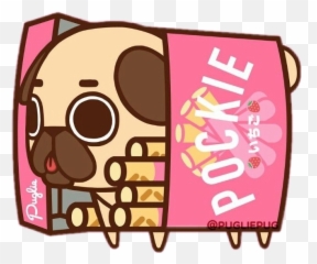 Pug Pugliepug Pocki Pockie Sticker - Puglie Watermelon Emoji,Puglie Pug Emojis