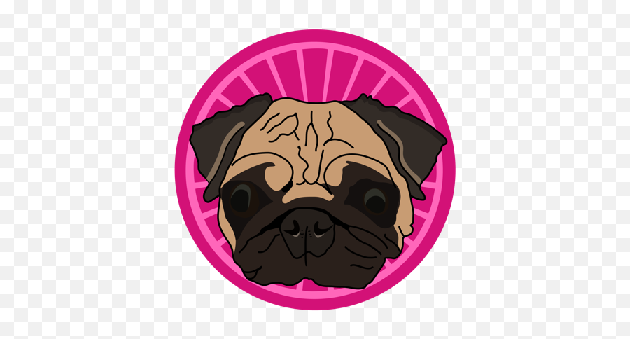 Browse Thousands Of Pug Images For Design Inspiration Dribbble - Pug Emoji,Girl Holding Pug Emoticon