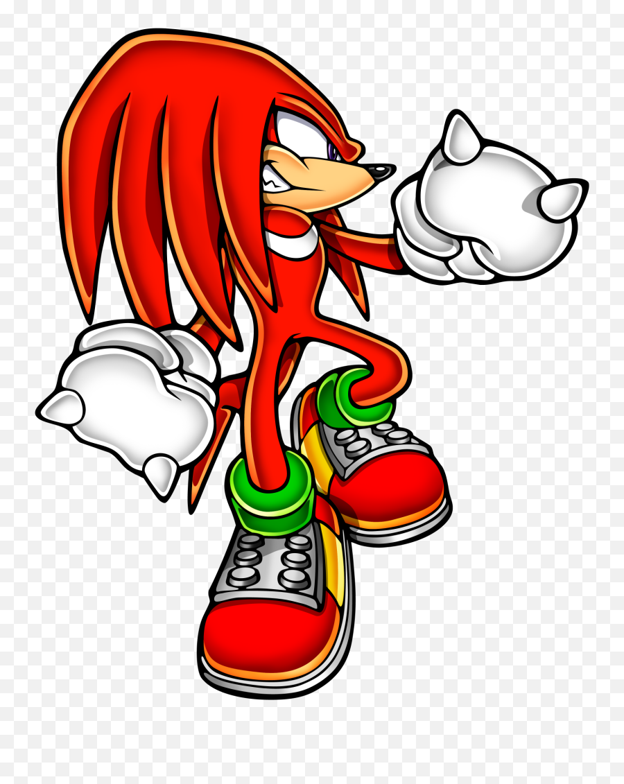 Sonic The Hedgehog Clipart Knuckles The Echidna - Sonic Knuckles Sonic Adventure 2 Art Emoji,Knuckles Emoji