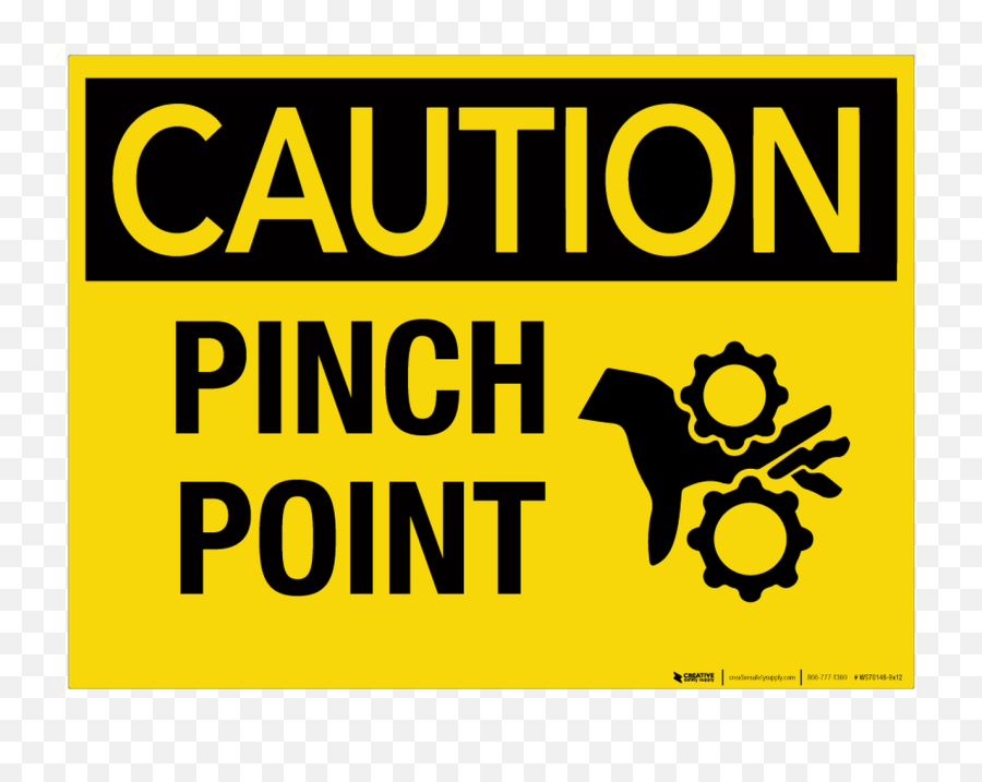 Caution Pinch Point Wall Sign - Hawaii Volcanoes National Park Emoji,Hand Emoji Pinch