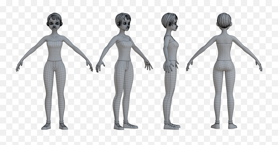 Nina - Blender Rig Flippednormals Blender Mannequin Rig Emoji,Blender Emotion Mask Download