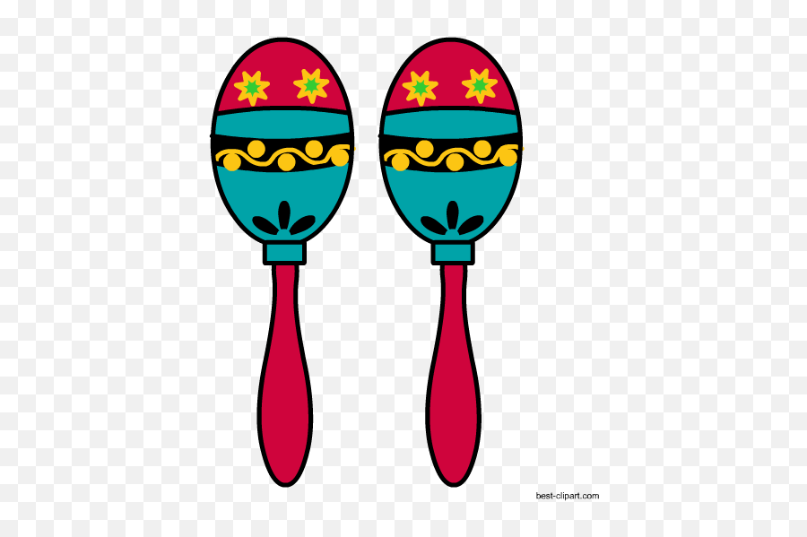 Free Mexican Clip Art Images And - Transparent Background Maracas Clipart Emoji,Maraca Emoji