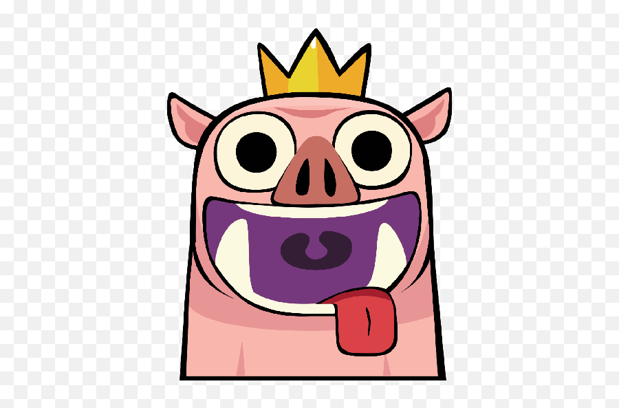 Clash Stickers 01 - Clash Royale Hog Laughing Emote Emoji,How To Get Emoticons On Clash Royale