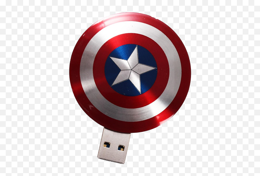 Infothink Captain America Slim Shield Usb Usb Flash - Usb Shield Captain America Emoji,Captain America Civil Ware Emojis