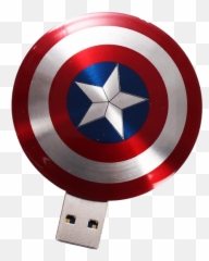 Infothink Captain America Slim Shield Usb Usb Flash - Usb Shield Captain America Emoji,Captain America Civil Ware Emojis